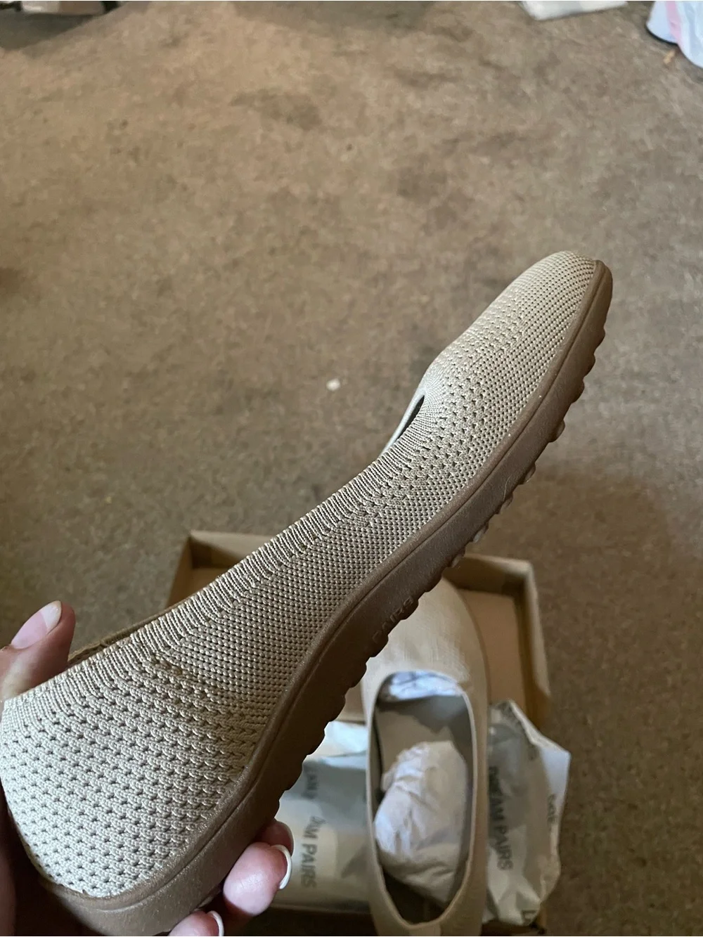 Dream Pairs Ballet Flats Women’s Size 11 - Nude Beige Wide Toe Arch Support